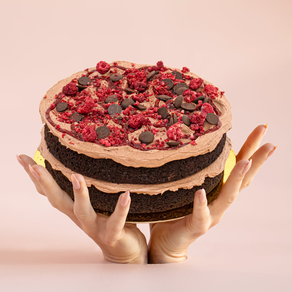 Chocolate Raspberry Cake (Vegan)