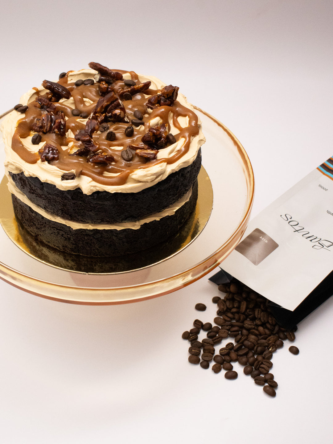 Espresso Chocolate & Pecan Praline with Salted Caramel