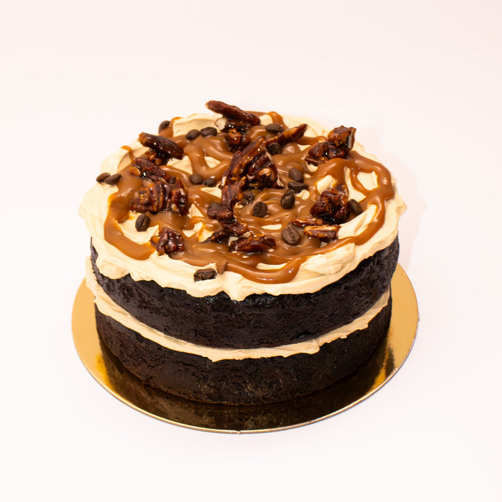 Espresso Chocolate & Pecan Praline with Salted Caramel