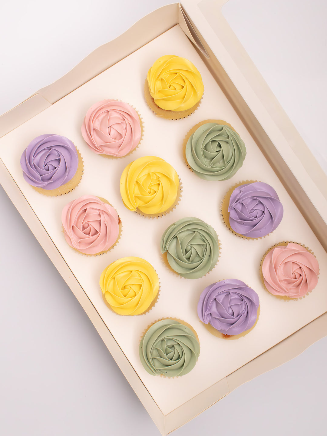 Custom Colour Cupcakes